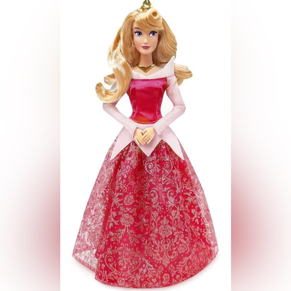 Disney Princess Aurora Classic Doll from Sleeping Beauty, Molded Brush - Picture 4 of 7